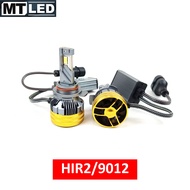 หลอดไฟหน้า LED รถยนต์ H11 H4 9005 HB3 9006HB4 H7 ใหม่ฝาทอง 170W 34000Lm แสงขาว ของแท้ โคตรสว่าง ประก