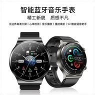 Jam Tangan Perniagaan Jam Tangan Pintar Universal/Untuk Teknologi Hitam Gelang Sukan Bluetooth Lelak