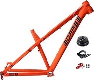 26er 27.5er Mountain Bike Frame Hardtail DH/XC/AM MTB Frame 17'' Disc Brake Aluminum Alloy Frame QR 135mm (Color : Orange, Size : 26x17'')