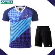 Yonex badminton suits men's tops short-sleeved quick-drying breathable competition suits YT130-2