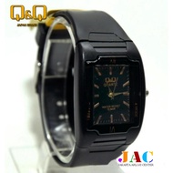 Jam Tangan QQ Water Resist - Jam Tangan Wanita - Rubber Strap - Jam Kasual Sporty - Desain Kotak Dan