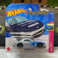 Hot Wheel 95 Mazda RX 7 Falken Silver Short Card