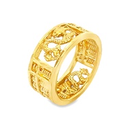 Top Cash Jewellery 916 Gold Full Dragon Abacus Ring