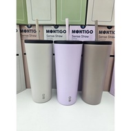 Montigo Sense Straw (650ml/22oz) - Durable Stainless Steel, Temperature Retention, Non-slip Rubber F