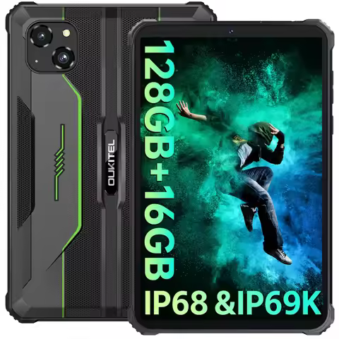 OUKITEL RT3 PRO 8-inch HD Rugged Tablet 13.9mm Ultra-Slim Profile IP68 &IP69K & MIL-STD-810H, 16(4+1
