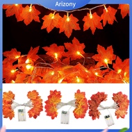 《penstok》 Halloween Maple Leaf Light Maple Leaf Garland Lights 40 Led Maple Leaf Garland Fairy Light