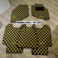 Floor Mat Chequered Precut Carpet Dadu Racing JDM Style