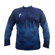 Jersey Sepeda Roadbike MTB XC Seli Specialized Biru Kaos Gowes Baju Lengan Panjang Pria Wanita