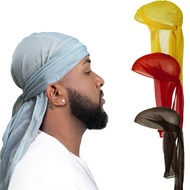 [Penutup Kepala Musim Panas Pilihan] DURAG Topi Berjumbai Panjang untuk Bola Keranjang Jalanan, Tudu