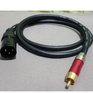 XLR male to RCA (1meter) audio cable