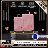 QUickBuy 9223 Elegant Hard Case Luggage Set Suitcase Set Bagasi (20 inch + 24 inch)