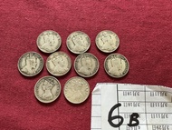 新項目 香港早期銀幣 1894 1897 1902 x3 1904 x4 香港政府發行 維多利亞女皇一毫 愛德華七世 香港銀幣，九個都是流通品相，但整體品相都是良好的，9個一齊不散賣的，保證個個粒粒百