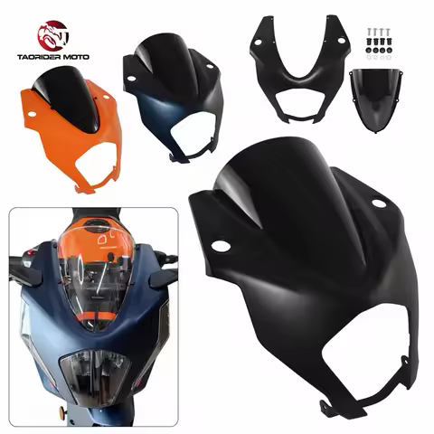 Front Headlight Windscreen Windshield Headlamp Fairing Screen For KTM RC390 RC 390 2022 2023 2024