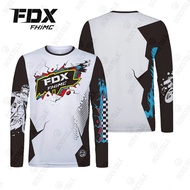 FDX Off-Road Motorcycle Shirt Speed Down Overall Mountain Bike T-Shirt Bicycle Cycling Jersey Long-S