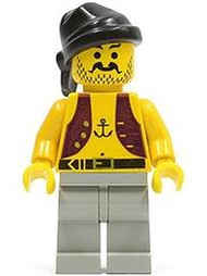 樂高人偶王 LEGO 絕版/海盜系列#6289  pi012 海盜 水手
