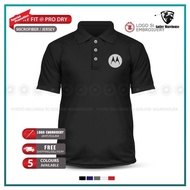 Microfiber Polo T Shirt Motorola Razr Edge Smartphone 5G Walkie Talkie Baju Kain Jersey Murah Lelaki