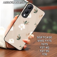 Softcase vivo Y17s Y27s Y27 4G Y27 5G Y36 Can Be Used For Other Types vivo Case pro camera Flower Motif Mica Hp Silicone Hp Casing Mobile Phone Accessories Pay On The Spot vivo Casing