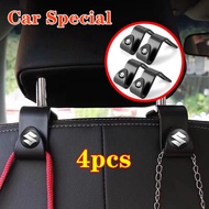 4 pieces/set Car seat back hook in-car organizer for Suzuki Swift XL7 SX4 Alto Jimny GSX R150 gn250 