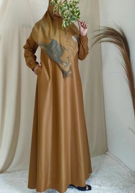 gamis katun toyobo abaya pns pdh pemda khaki ASN wanita terbaru terlaris busuy friendly