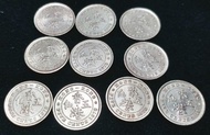 78年香港伍仙硬幣十枚