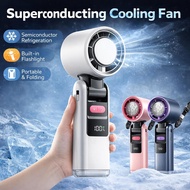 【 ice cooling fan 】199speed Ice Cooling Turbo Fan – Portable Mini Handheld Fan with 199 Speed Strong