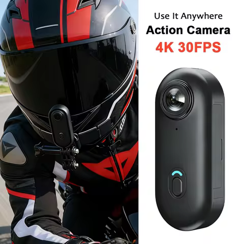 4K Action Motorcycle Camera Body Cam WiFi POV Thumb Cam Wearable Sports Mini Snapcam Walking Fishing