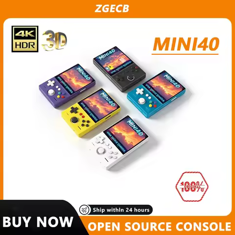 FLLAPT MINI40 Retro Handheld Game Console 4.0 Inch IPS Screen 30+Emulators Supports WiFi 4000mAh Lin