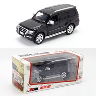 JKM Toy1:32Mitsubishi Pajero Bobcat V97off-Road Vehicle SUV Six-door Sound and Light Steering Shock 