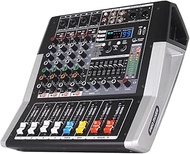 TF400 Dj Mixer 4 Channel Audio Mixer Bluetooth Sound Bar with Power Amplifier 2 * 350W Power Output 