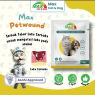 MAX PETWOUND Obat Serbuk Luka Kucing Obat Kucing Luka Luar B4-10