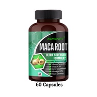 Organic Maca Root Powder Capsules - with Ginseng Root Enhances Stamina Reproductive Health - Improve