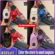 High quality New tpu for Mercedes-Benz key cover Remote key case with key holder fod keychain for Me