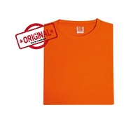 OREN SPORT 100% Cotton Plain T-shirt - Orange (Unisex) CT51