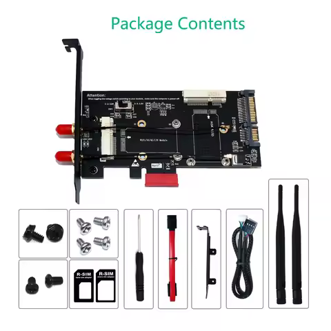 PCI-E WiFi Adapter Mini PCI-E to PCI-E Network Card mSATA SSD to SATA 2.5 Adapter with SIM Card Slot