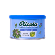 全城熱賣 - 利口樂（Ricola）潤喉糖呵護滋潤護嗓清涼薄荷硬糖果鐵罐裝含糖100g（平行進口）