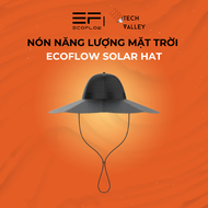 EcoFlow Solar Hat Adjustable Size Foldable Waterproof with Dual USB Ports - Solar-Powered Energy Acc