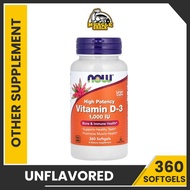 NOW Foods Vitamin D-3 (1,000 IU) - 360 Softgels | WELL BEING | WELLNESS | FITNESS |