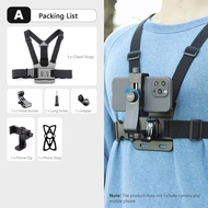 Vamson Smartphone Chest Strap Stand 360° Rotatable Cell Phone Holder Mount Adapter for iphone for Sa