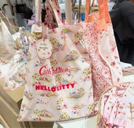 ⭐️Cath Kidston x Hello Kitty⭐️聯名限定印花田園風帆布袋 單肩袋 購物袋
