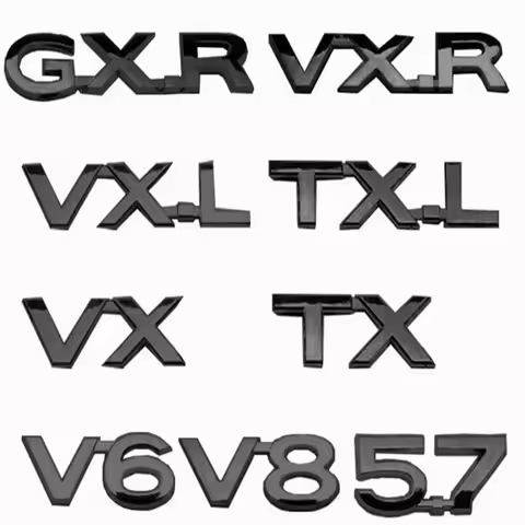 For Toyota Land Cruiser 200 Prado 120 150 Car Logo Displacement V8/TX/TXL/5.7/V6/Black Letter Sticke