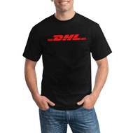 Dhl Print International Air Transport 100% Cotton Breathable Plus Size Crew Neck T Shirt