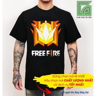 (Free Keychain) Free Fire Rank black T-shirt challenges legendary logo / reputable shop
