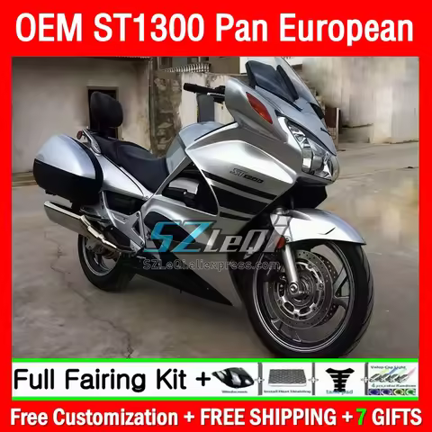 Fairing For HONDA Pan European STX1300 Silver Black ST1300 53Q1.17 ST 1300 2002 2003 04 2005 2006 20