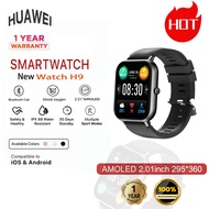 HUAWEI รองรับ huawei Smart watch นาฬิกา 2024 วัดออกซิเจนในเลือด SpO2 นาฬิกาวัดความดัน IP68 นาฬิกากันน้ำ ใช้ได้กับระบบ Android ios รับประกัน1
