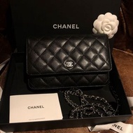Chanel WOC ❌sold ❌荔枝皮黑銀CC 最新晶片
