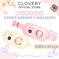 Tummy Massager Warmer Relieve Period Cramps Menstrual Pain Warm Compress Waist Belt Portable