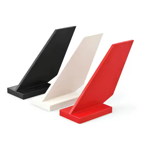 Bricks Small Particle Technology Creative MOC Parts Scene 2x6x4 Aircraft Tail Fin 1510 Compatible wi