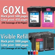 Compatible HP 60XL ink Cartridge HP 60 ink HP60XL refillable ink Cartridge for HP F2480 F2420 F4480 
