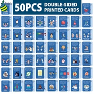 50Pcs Double-Sided CBT Therapy Cards, Cognitive Distortion Flashcards for Mental Health, Psychology 