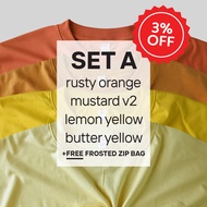 【BUNDLES】YELLOW SERIES (upto 8XL) - Premium Unisex Adult Plain Tshirt